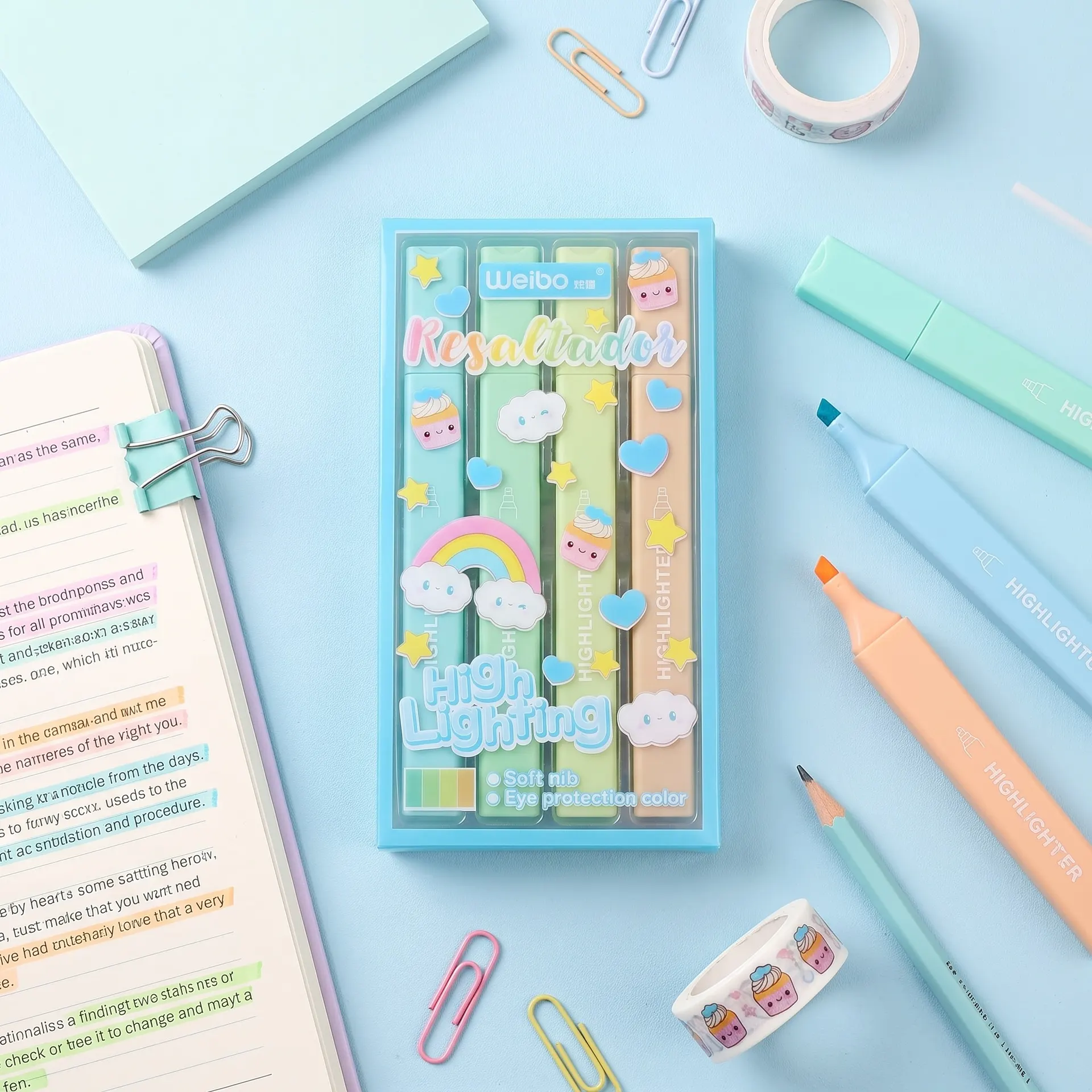 Pastel Highlighter Marker: Multicolor