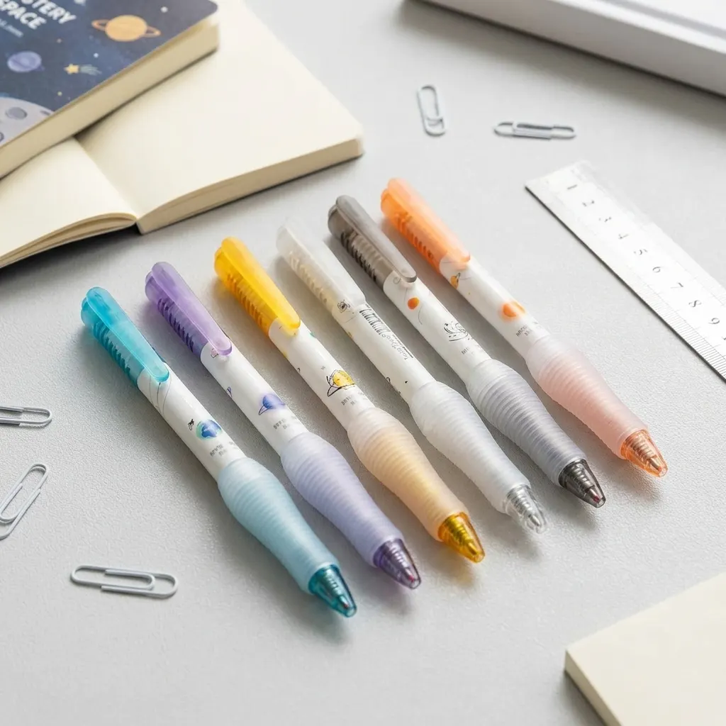 Aesthetic Pink Bow Gel Pen â Cute Kawaii Design Smooth Writing Pen for Study, Journaling, School, Office & Everyday Use | Buy2Enjoy