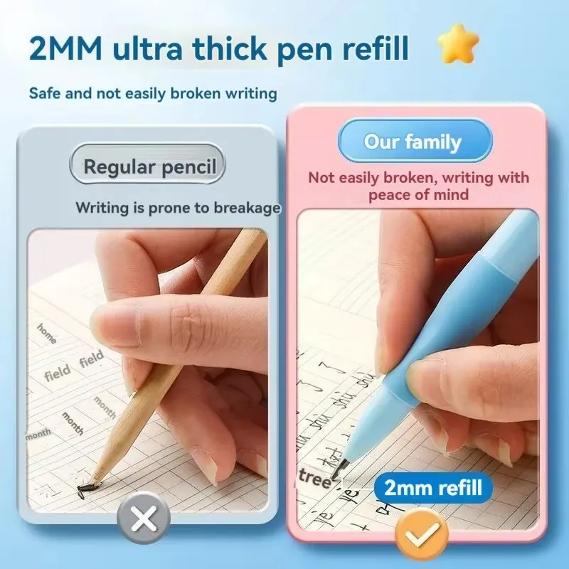 Cute Dolphin 0.5mm Mechanical Pencil HB Automatic Pencil with Lead Refill, Kawaii Cartoon Design for Writing, Drawing, Sketching, School & Office Stationery | Buy2Enjoy