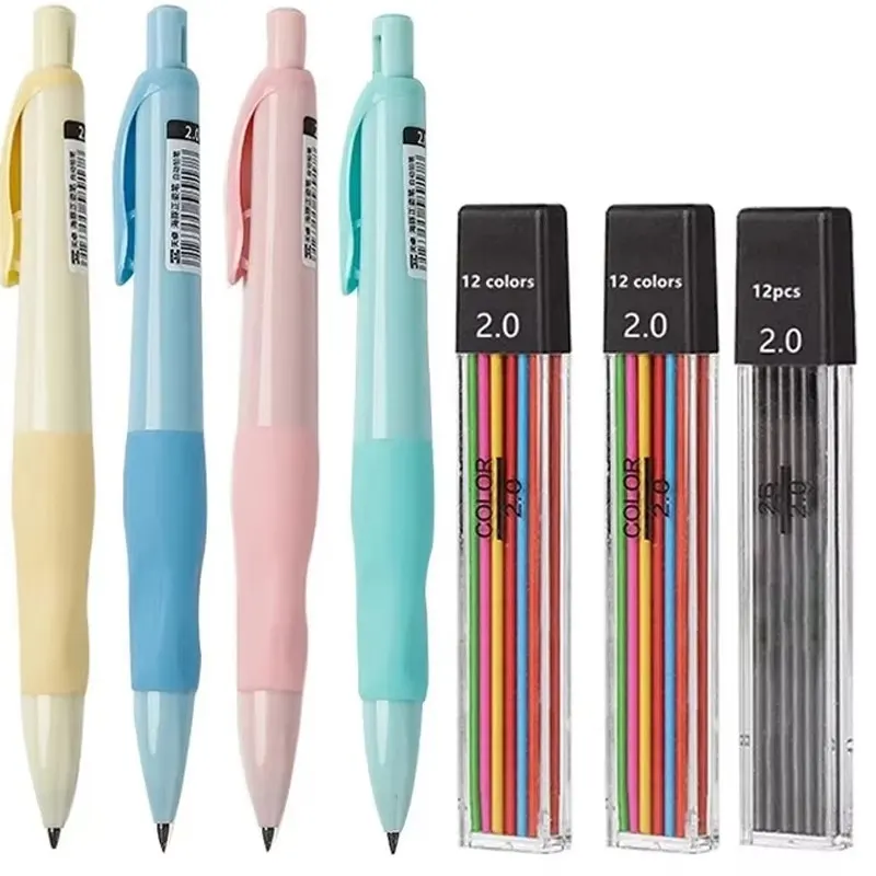 Cute Dolphin 0.5mm Mechanical Pencil HB Automatic Pencil with Lead Refill, Kawaii Cartoon Design for Writing, Drawing, Sketching, School & Office Stationery | Buy2Enjoy