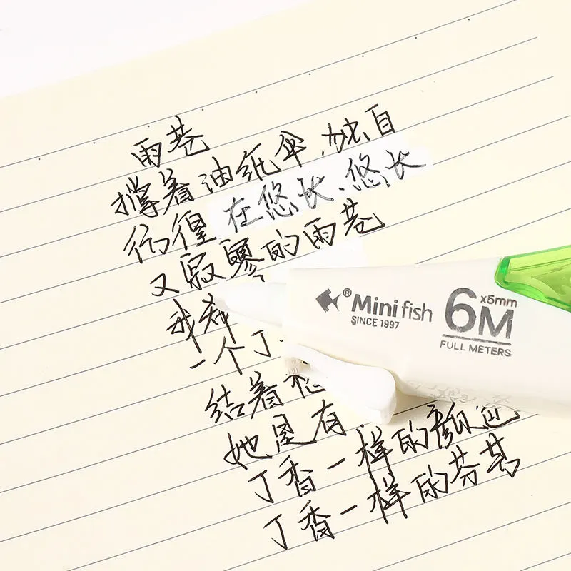 DZLING Correction Tape 5m × 5mm, Smooth Instant Dry White Correction Roller, Mess Free PET Tape for School, Office & Home | Buy2Enjoy