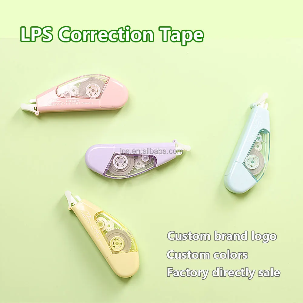 DZLING Correction Tape 5m × 5mm, Smooth Instant Dry White Correction Roller, Mess Free PET Tape for School, Office & Home | Buy2Enjoy