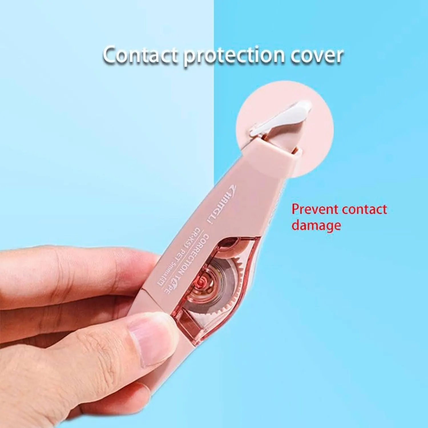 DZLING Correction Tape 5m × 5mm, Smooth Instant Dry White Correction Roller, Mess Free PET Tape for School, Office & Home | Buy2Enjoy