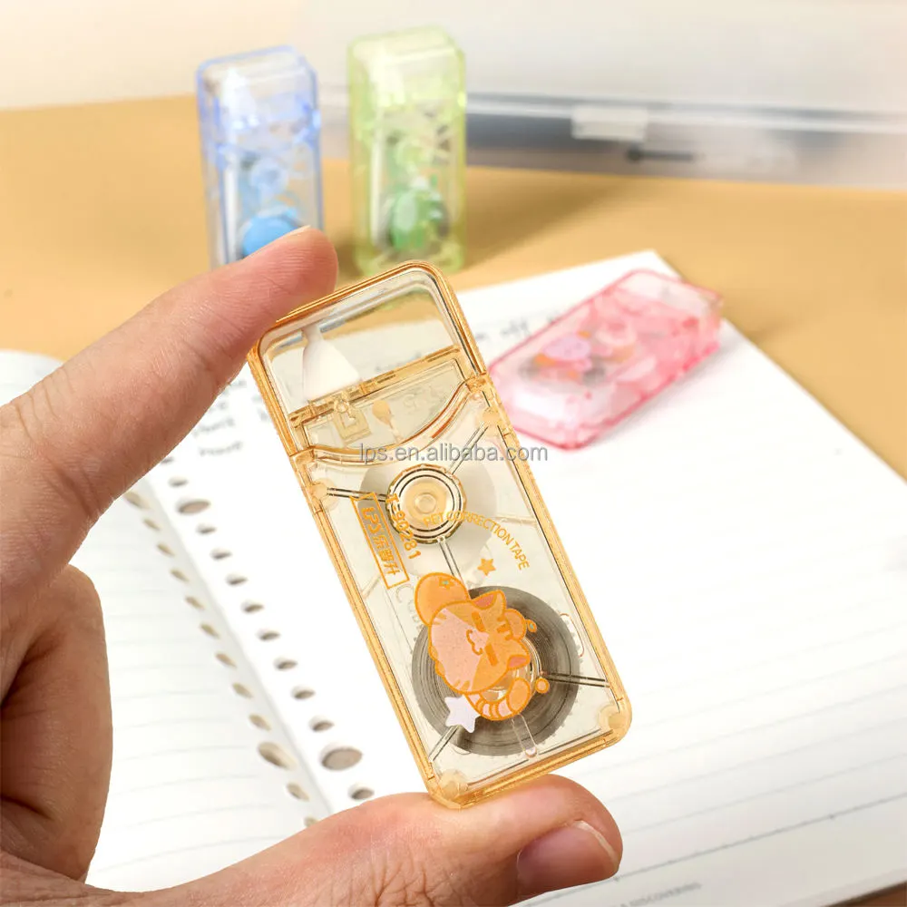 Fancy Premium 6 Pcs Multicolor Correction Tape Set High-Quality Smooth Correction Rollers with Transparent Colorful Design & Storage Case, Portable School & Office Stationery Pack | Buy2Enjoy
