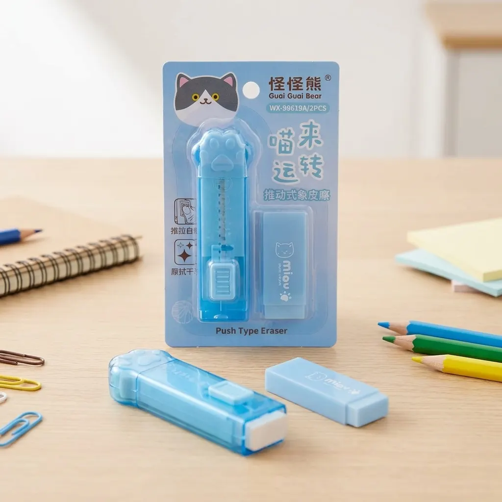 Mechanical Pencil Eraser with Free Refill – Push Type Retractable Sliding Precision Eraser for Drawing, Sketching, School & Office Use | Buy2Enjoy.PK