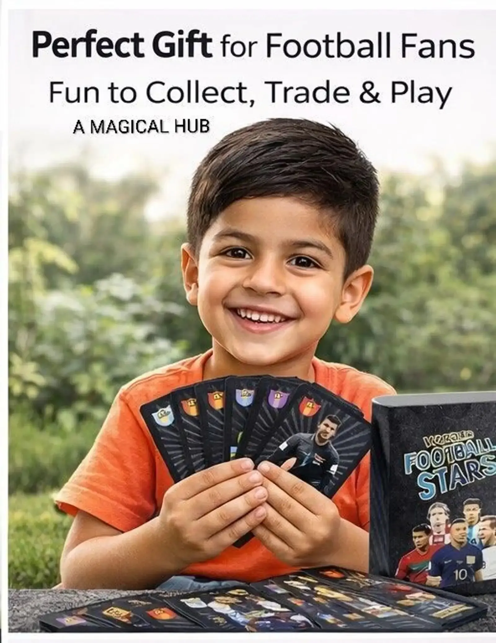 New 2026 WFS World Football Stars Trading Cards Mega Pack – 55 Pcs Gold, Silver & Black Plastic Cards | Master, Legend & Rookie Collector Set | Buy2Enjoy.PK