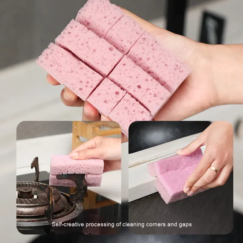 Pack of 5 Double-Sided Kitchen Cleaning Sponges – High Density Non-Stick Dishwashing Scrubber for Pots, Pans, Dishes, Glass & Metal Surfaces | Buy2Enjoy.Pk