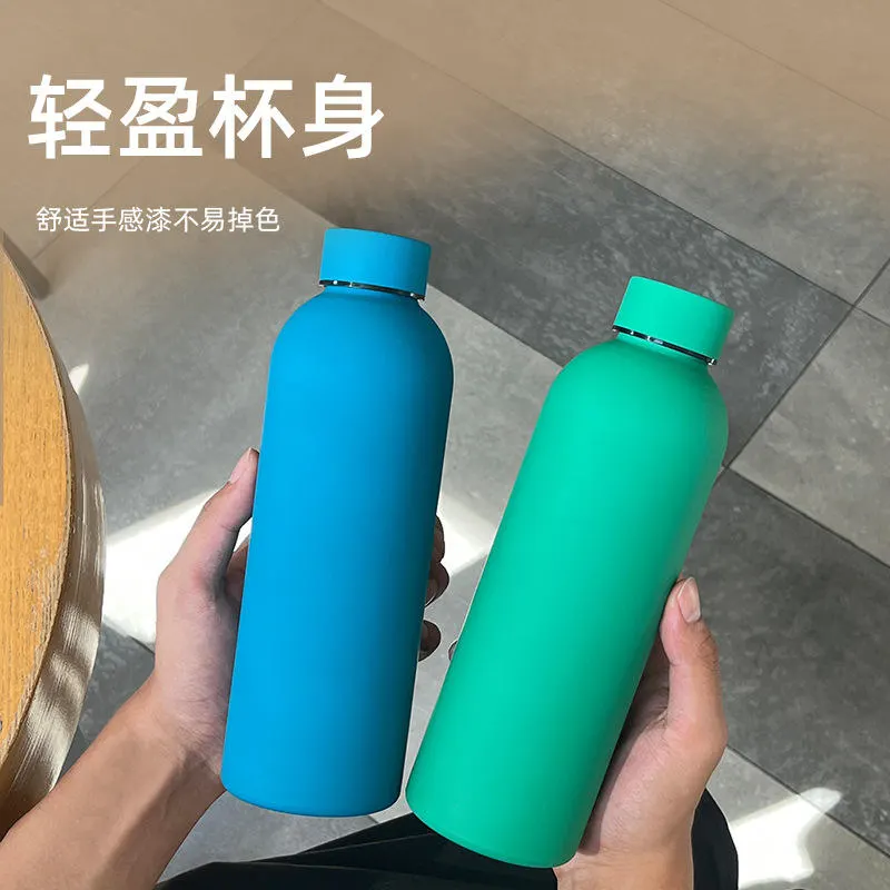 Premium SUS 304 Stainless Steel Vacuum Thermos Bottle 500ml – Double-Wall Insulated Water Bottle, Durable Small-Mouth Travel Cup for School, Office, Sports & Outdoor Use | Buy2Enjoy