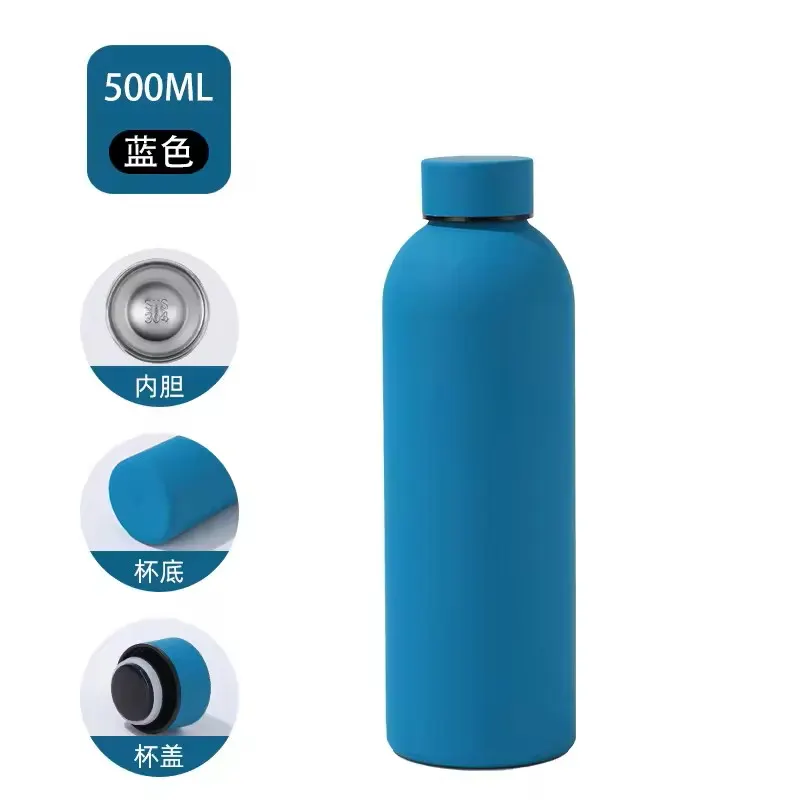 Thermos Bottle 500ml: Blue