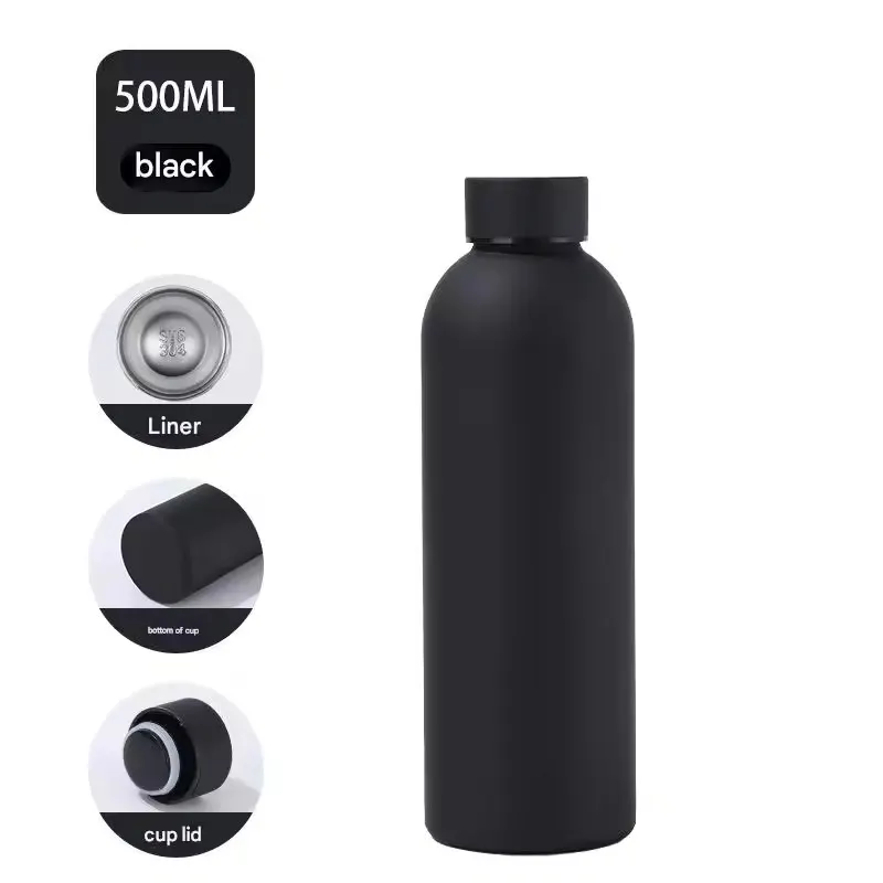 Thermos Bottle 500ml: Black