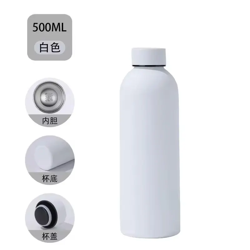 Thermos Bottle 500ml: White