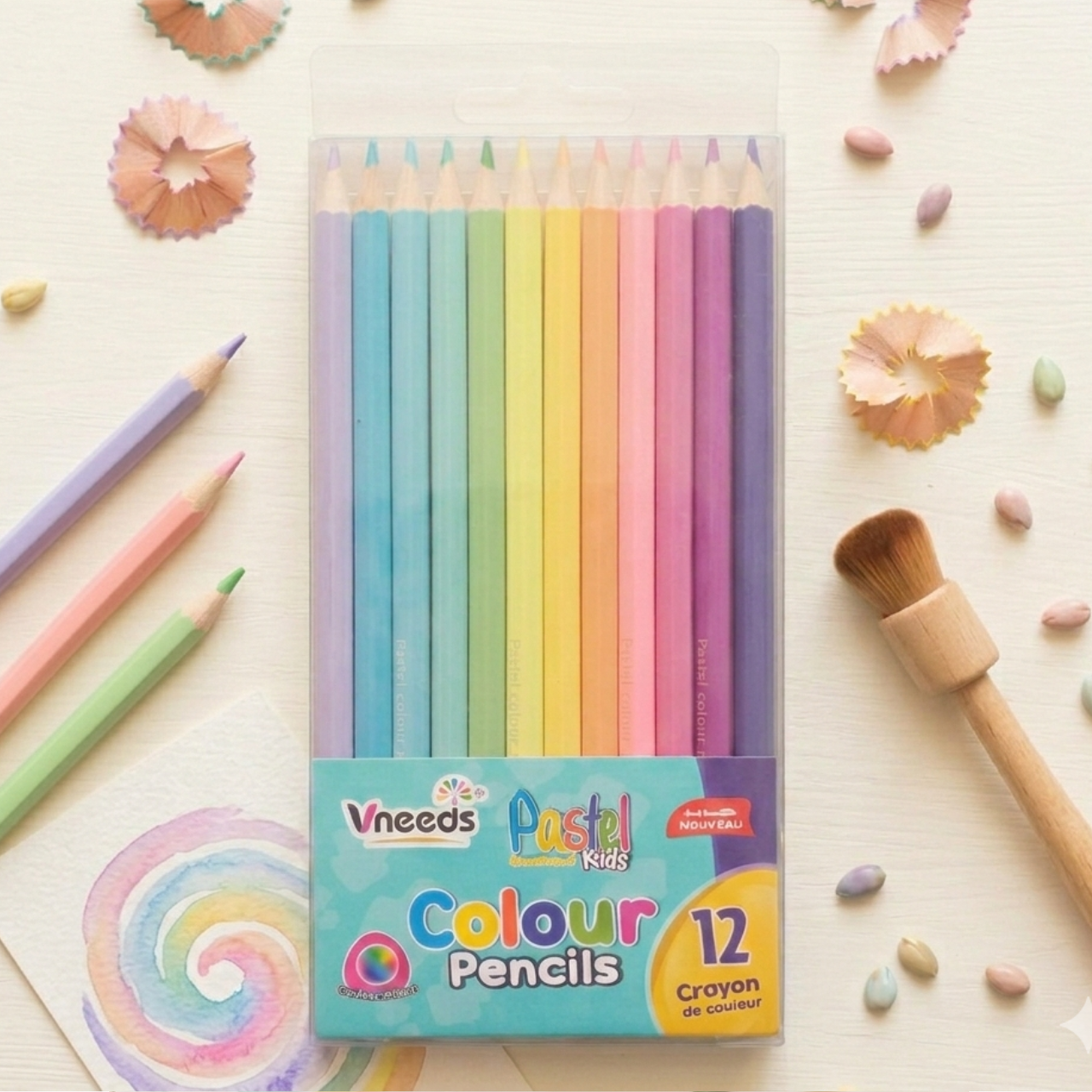 12 Pcs Pastel Color Pencil Set Pastel colors Soft Multicolor Pencils for Kids & Adults Smooth Shading, Drawing & Sketching Art Supplies for School & Creative Projects | Buy2Enjoy