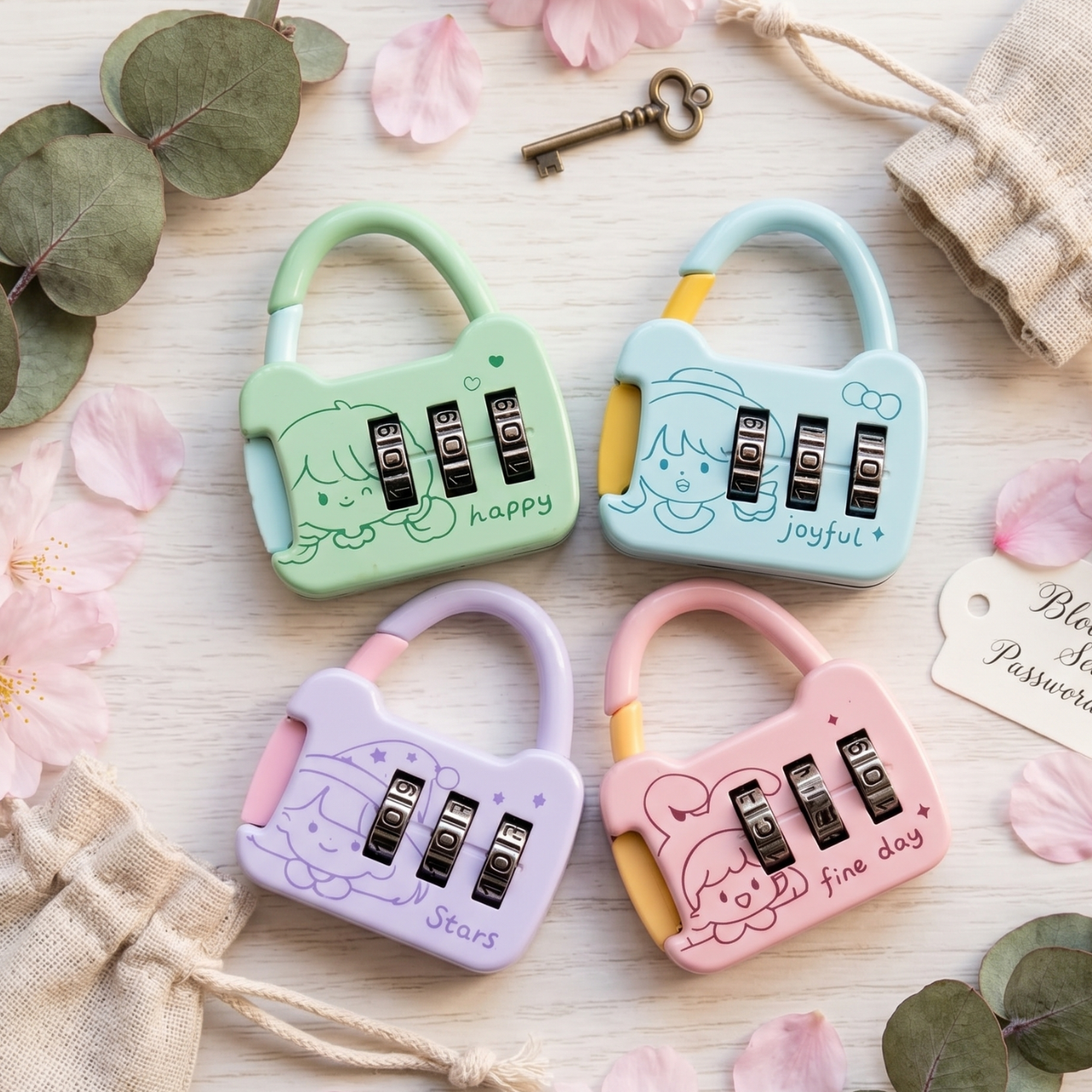 3 Digit Combination Padlock – Resettable Code Number Lock for Locker, Suitcase & Travel Bags | Durable Portable Metal Security Lock for School, Gym & Luggage | Buy2Enjoy