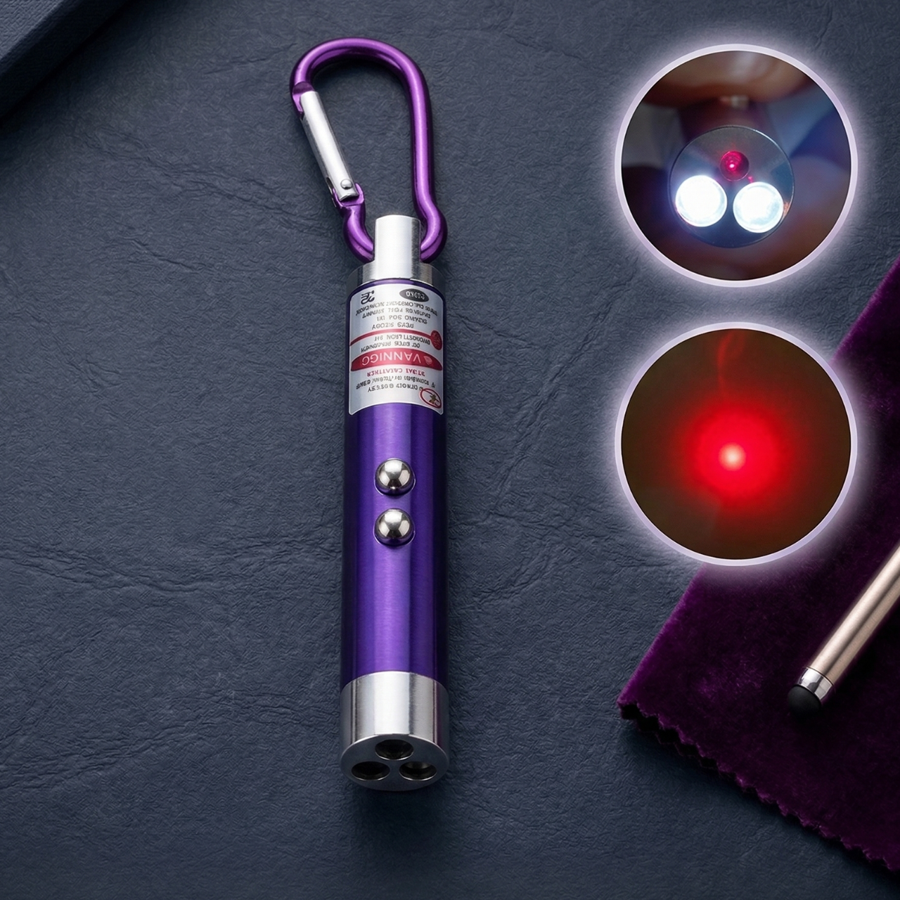 3 in 1 Multipurpose Laser Pointer | Blue Emergency Light + White Emergency Light + Red Laser pointer For Presentation and Multipurpose