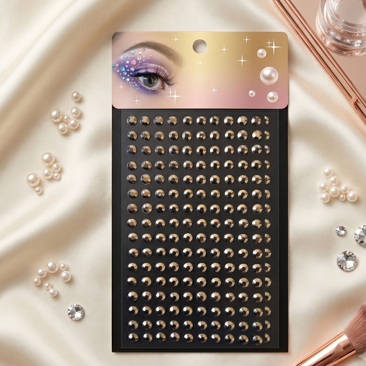3D Rhinestone Face Gems & Pearl Stickers 150 Self Adhesive Crystal Diamond Jewels for Face, Hair, Nails & Makeup Decoration Festival, Party & Bridal Beauty Accessories | Buy2Enjoy
