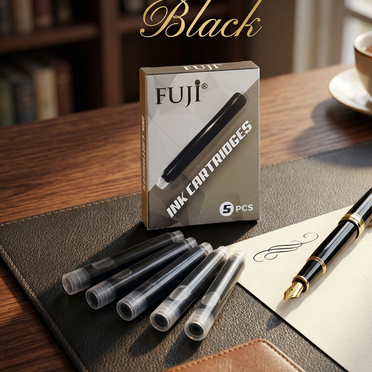 5 PCS Ink Cartridges for Fountain Pens, royal blue ink, smooth flow, long lasting, easy to install, ideal for school and office writing | Buy2Enjoy