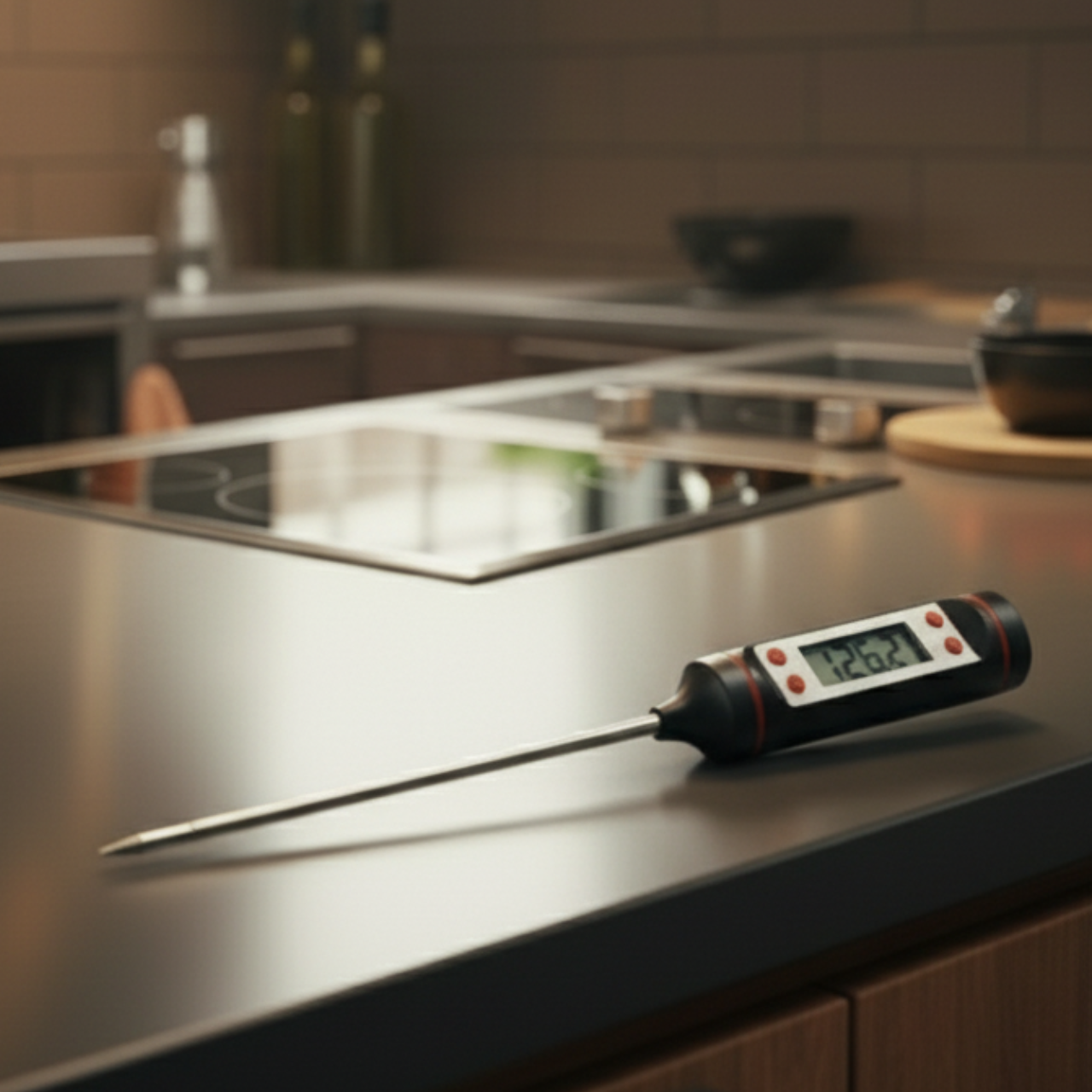 Advanced Digital Food Cooking Thermometer Long Probe LCD Display Memory Last Reading Low Battery Alert C F Mode Kitchen Meat Oven Tool | Buy2Enjoy