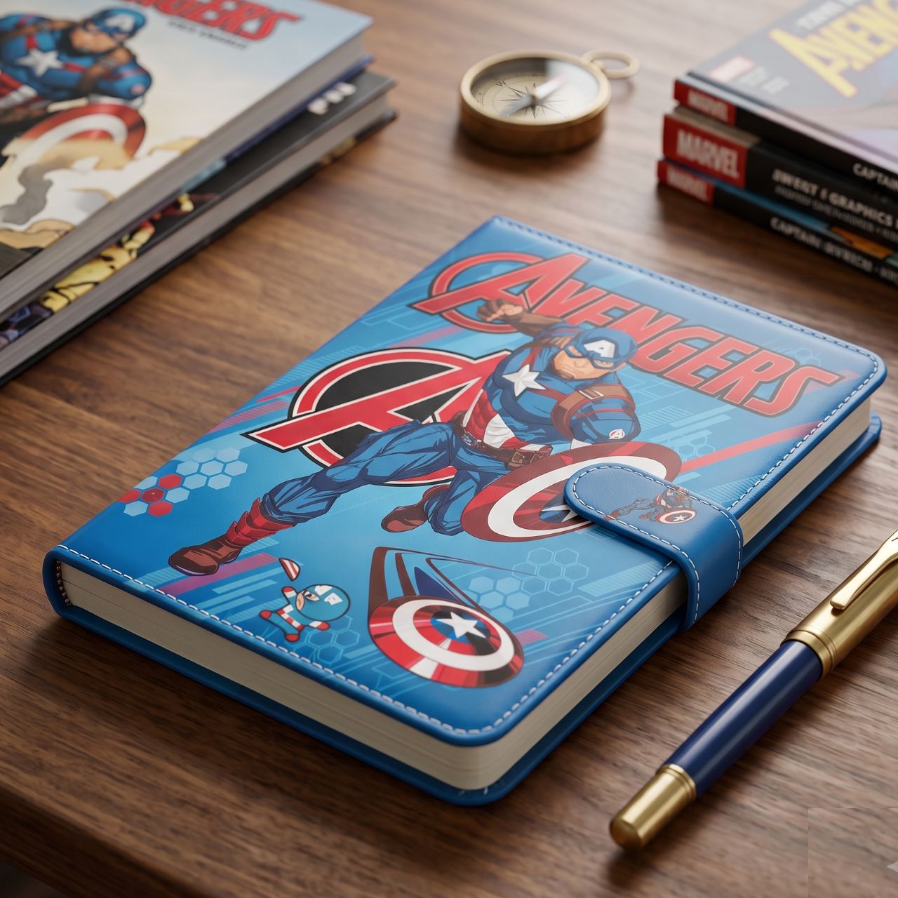 Avengers Printed A5 Spiral Notebook – Cute University Diary with Best Color Designs, Personalized & Customized Notebook for School, College & University | Buy2Enjoy