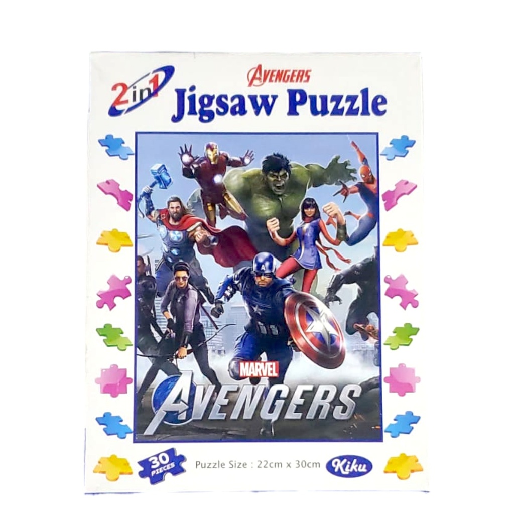 Avengers Superhero Jigsaw Puzzle for Kids Educational learning letters numbers toy Alphabet Puzzle 60-Piece jigsaw Brain Game For Boys and Girls | Buy2Enjoy
