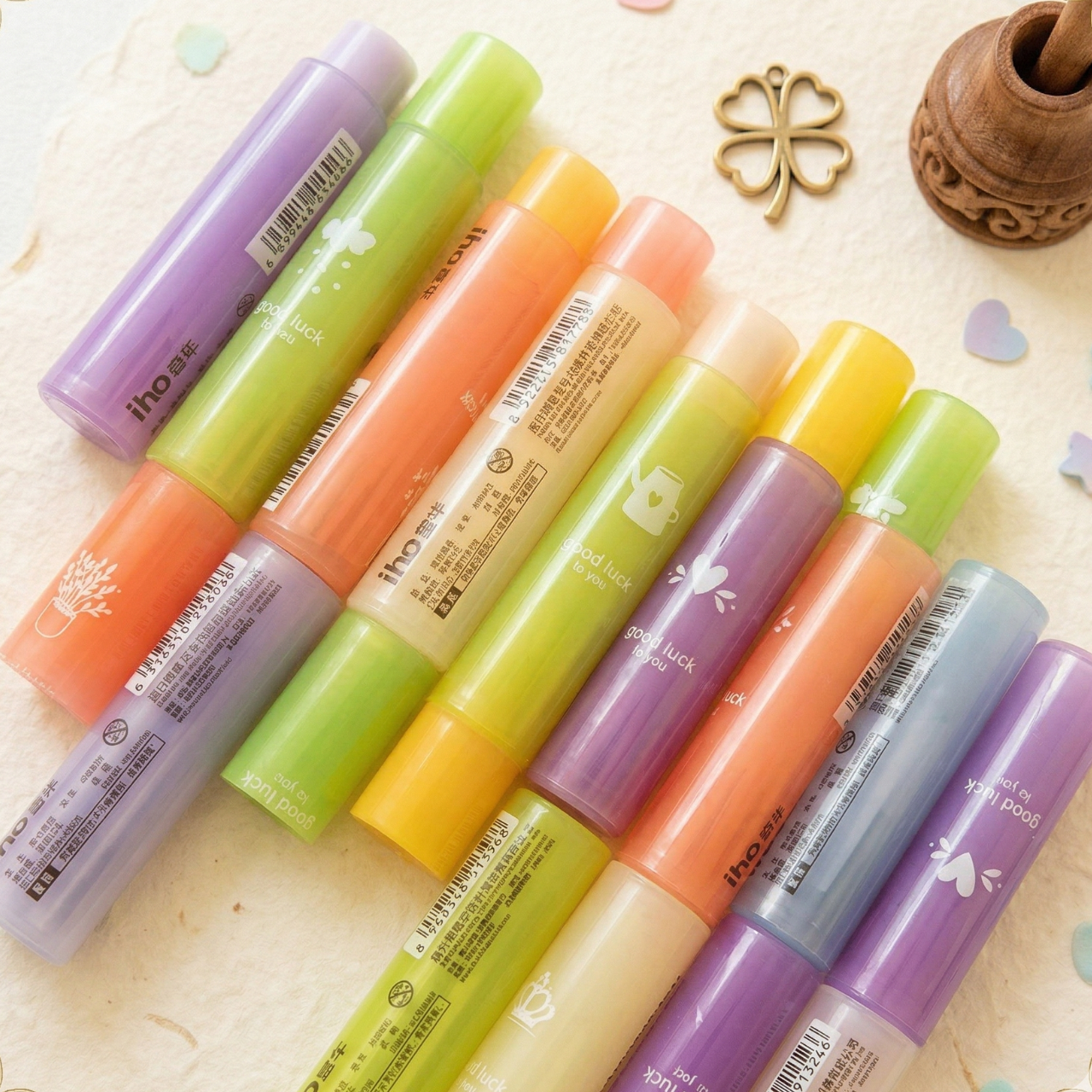 Cute Fancy Jelly Smooth Eraser Candy Erasor Pack Of 6 and 1  Multicolor Soft and Super Clean Erasers | Good Luck To You erasers | Buy2Enjoy