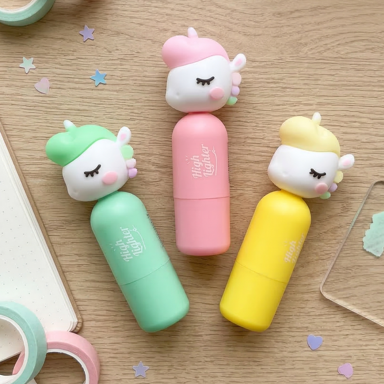 Cute Unicorn Mini Highlighter Pen – Creative Kawaii Marker with Unique Shape & Smooth Tip | Compact Pastel Highlighter for School, Office | Single Piece | Buy2Enjoy