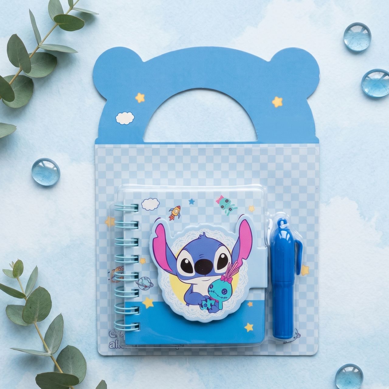 Disney Lilo & Stitch Mini Tab Journal with Pen, Cute Stitch Blocnote Notebook Memo Pad for School Office Study Writing Gift | Buy2Enjoy