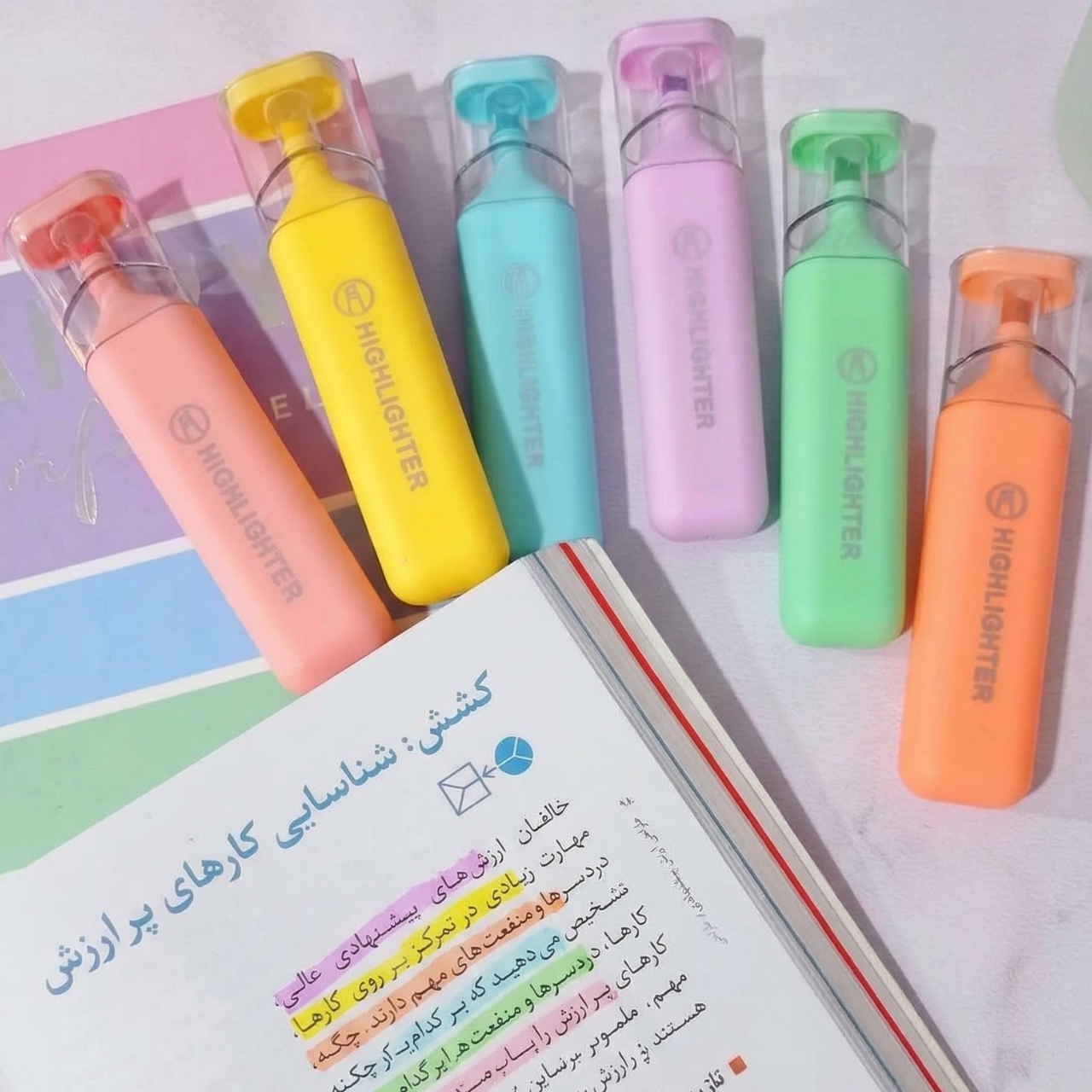 Fluorescent Highlighter Pens Set 3PCS 6PCS Multicolor 3in1 Nib 1 2 5mm Quick Dry No Smudge Pastel Macaron Markers for Study Drawing | Buy2Enjoy