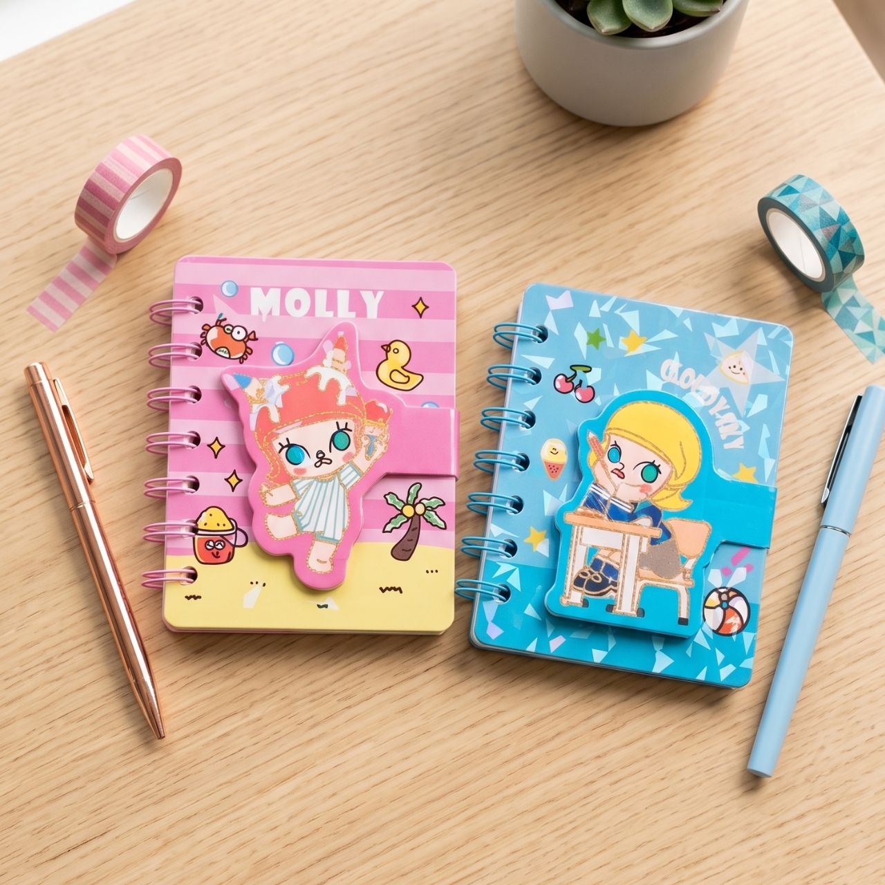 Holly Molly Cute Kawaii Mini Diary – A7 Size, 70 Pages, Adorable Pocket Notebook for Kids, Girls, Journaling, Notes & Daily Writing | Buy2Enjoy