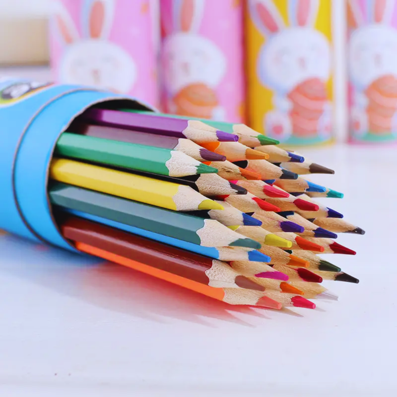 Kawaii Colored Pencil Set 12 18 24 36 PCS Multicolor Hexagonal Anti-Break Strong Bright Colors for Drawing Coloring Sketching | Buy2Enjoy