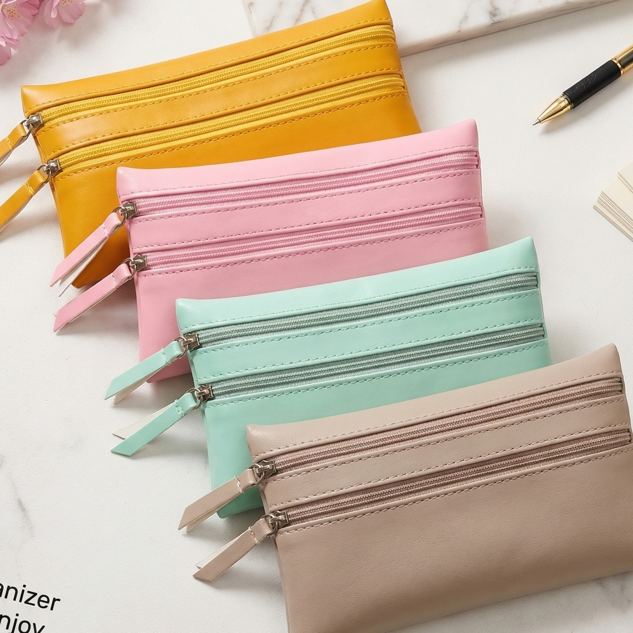 Kawaii Leather Pencil Case School Office Student Kids Pencil Cases Pen Box Pencil pouch Cute Pencil Case for Kids School Leather Magical Funky Cute style Pouch