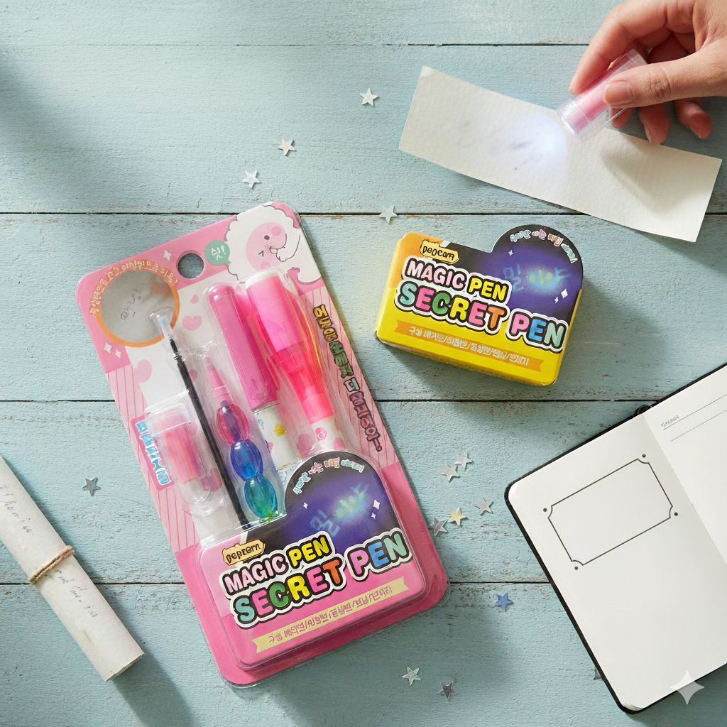 Magic Invisible Ink Pen 3 in 1 Multifunction Writing Tool with Crayon Pencil & Ball Pen Creative Stationery for Kids School Home Supplies | Buy2Enjoy