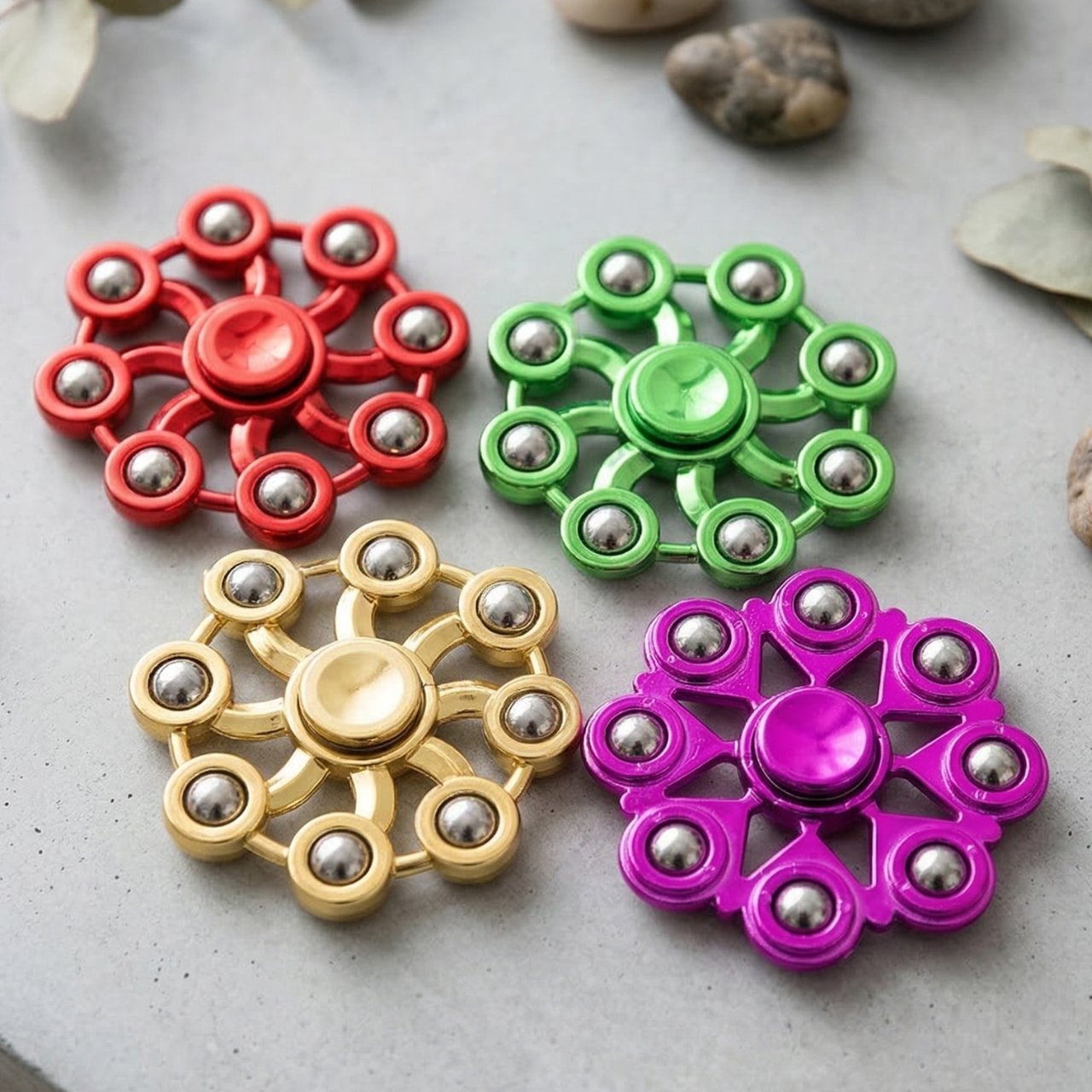 Metal Fidget Spinner Fingertip Gyroscope – 8 Ball Ultra High Speed Stress Relief Spinner Toy for Kids & Adults Anxiety Relief Hand Spinner | Buy2Enjoy
