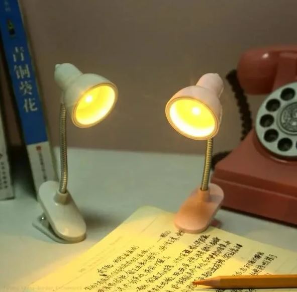 Mini Book Light with Clip Portable LED Reading Lamp Adjustable Arm Push Button Eye Protection Night Light for Bedroom Travel Study | Buy2Enjoy