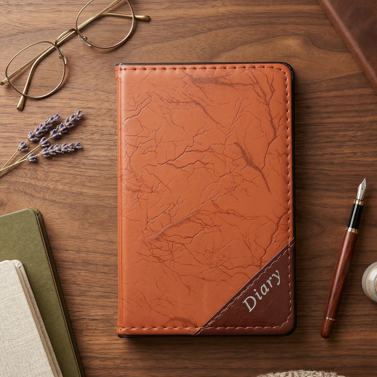 Mini Leather Diary Notebook – Light Brown PU Pocket-Size Journal with 84 Lined Pages High-Quality Classic Business Notebook for Writing, Notes & Daily Journaling | Buy2Enjoy