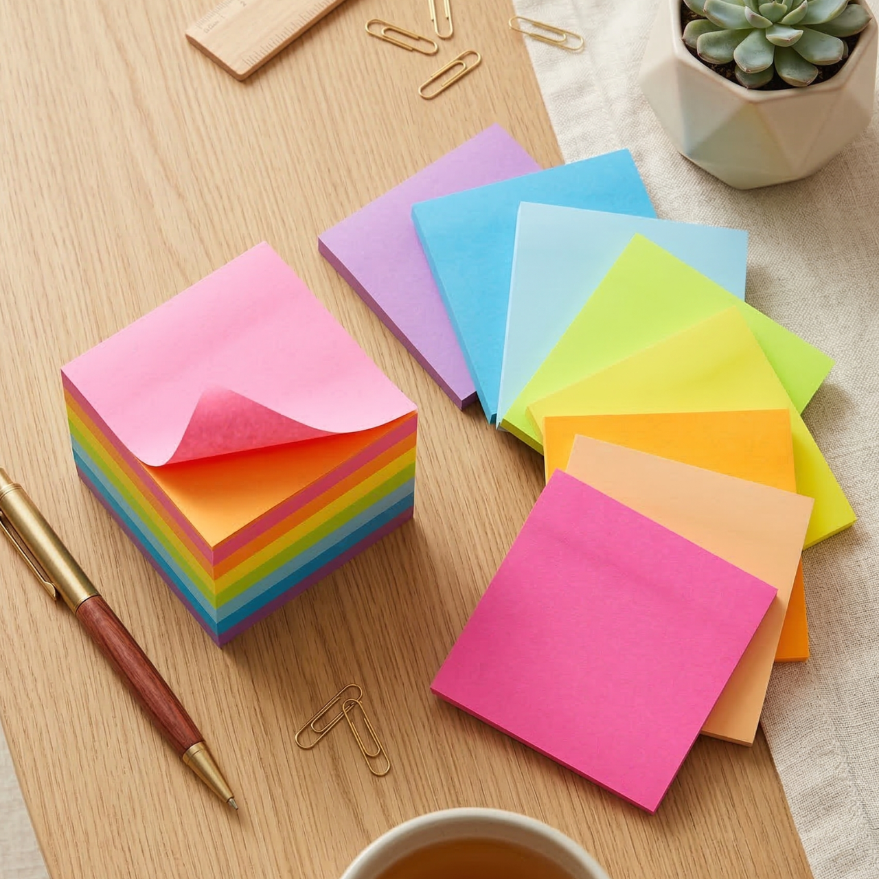 Multicolor Pastel Highlighters Set 6 Pieces, Fluorescent Text Markers, Smooth Writing, Cute Stationery for Girls and Boys, Creative Study Markers | Buy2Enjoy