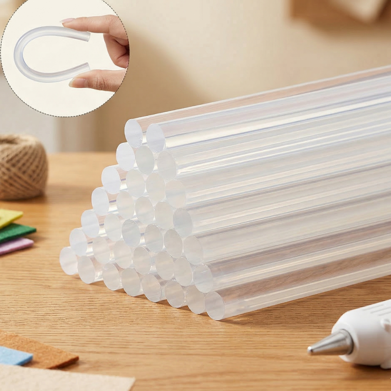 Pack of 36 Hot Glue Gun Sticks / 7mm Glue Stick Best Quality Glue Sticks With Imported Quality Length : 20 cm Appox | Buy2Enjoy