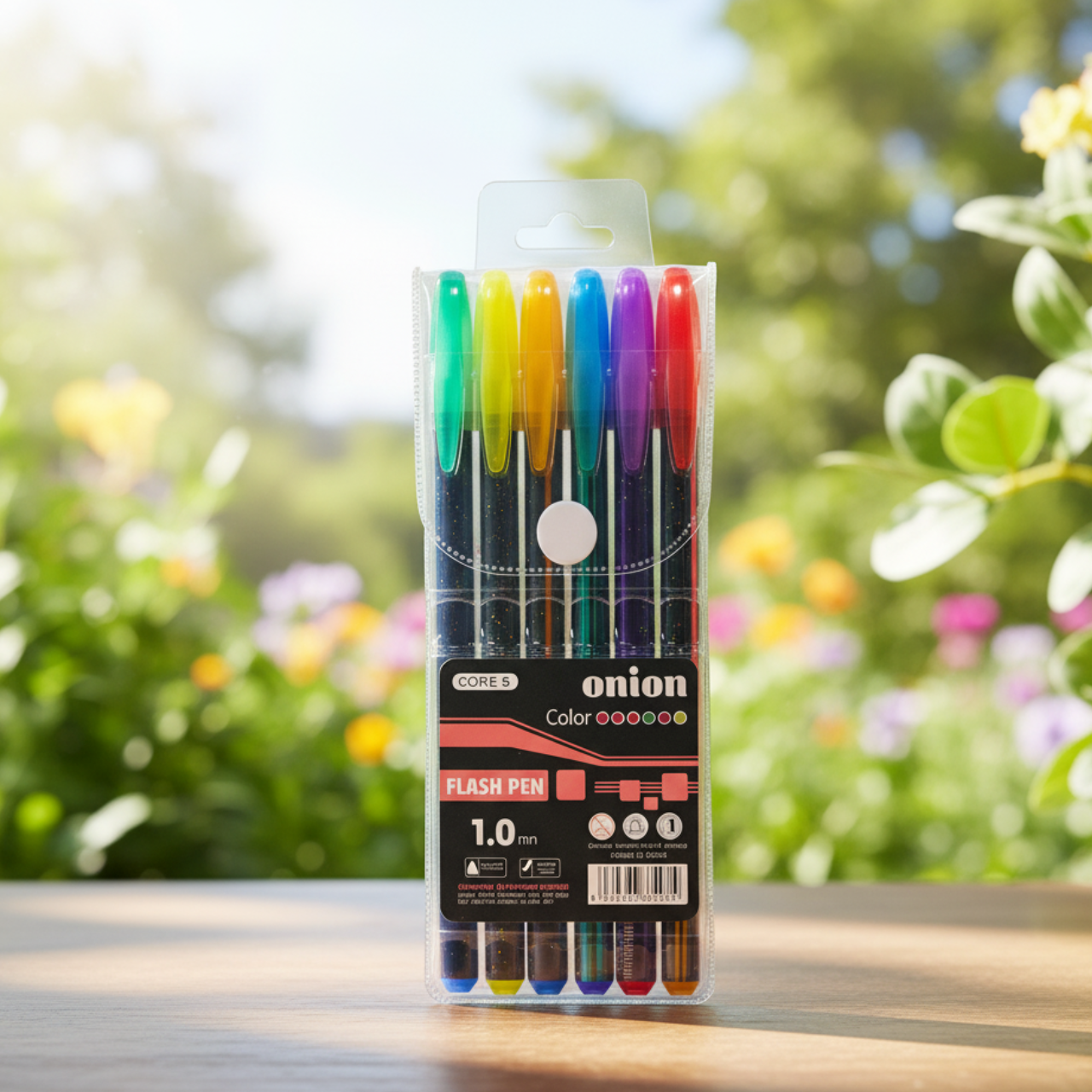 Pack of 6 Cute Kawaii Multicolor Glitter Neon Gel Pen Set Flash Pen  Gel Pens Set for Office School Art Drawing | Buy2Enjoy