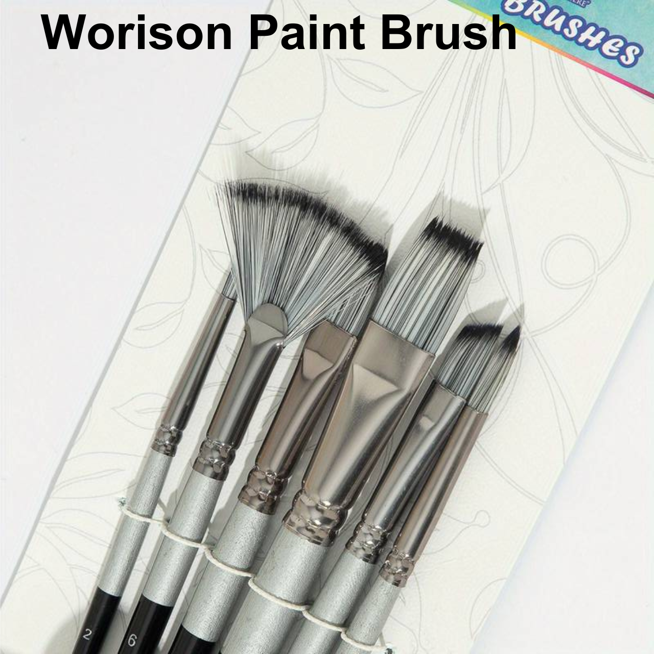 Pack of 6 Multi-Shape Professional Art Paint Brushes – High Quality Nylon Brush Set for Watercolor, Oil & Acrylic Painting | Durable, Smooth Application | Buy2Enjoy