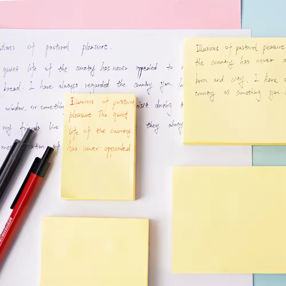 Premium Quality Sticky Note Pad 100 sheets 3x5inch , 3x4inch , 3x3inch, 3x2 inch in a pad yellow Notes Memo Sticky Notes School Office Stationery Supplies  Dry Erase Sticky Note
