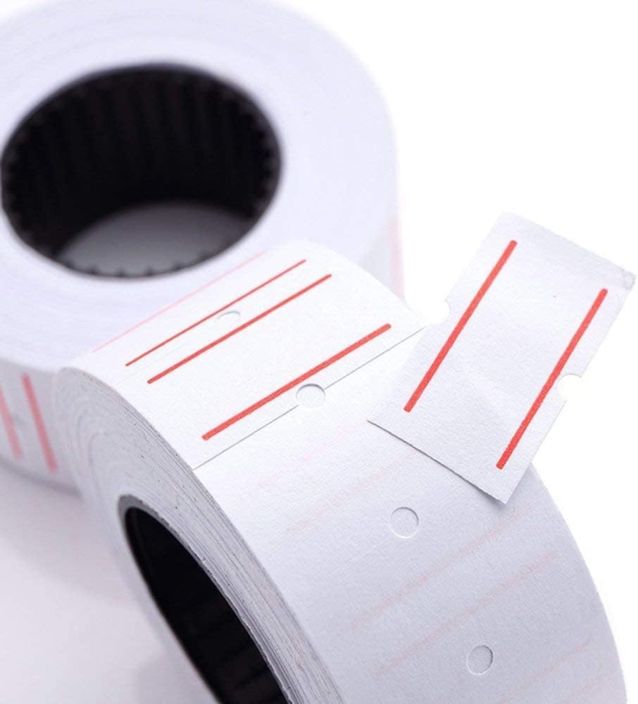 Price Tag Label Stickers Roll – Pack of 10 White Self-Adhesive Pricing Labels for Retail Shops, Supermarkets & Office Inventory Use | Buy2Enjoy