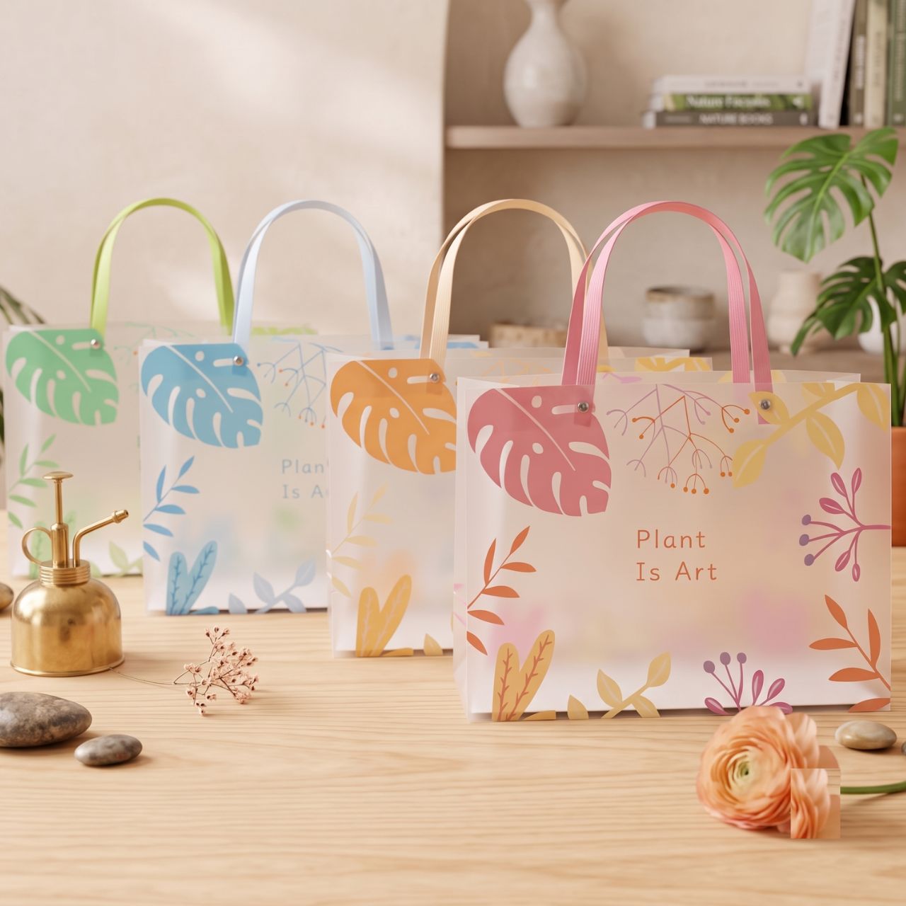 Printed Gift Bags with Handles – Decorative Floral Shopping & Gift Bags for Clothes, Cosmetics, Perfumes, Boutique Items, Weddings, Birthdays, Parties & Retail Packaging | Buy2Enjoy