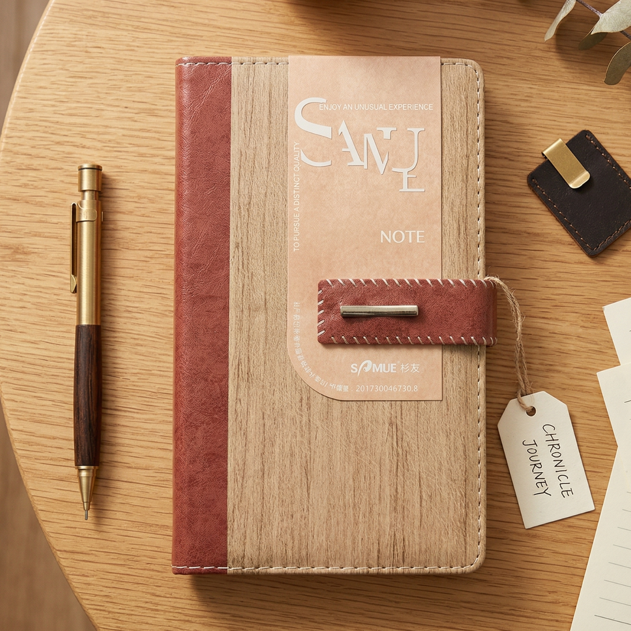 Samue Business Notebook Diary with Free Stylish Pen A5 A7 A8 Premium Paper Personal Organizer with Dates, Notes, World Map & More | Buy2Enjoy