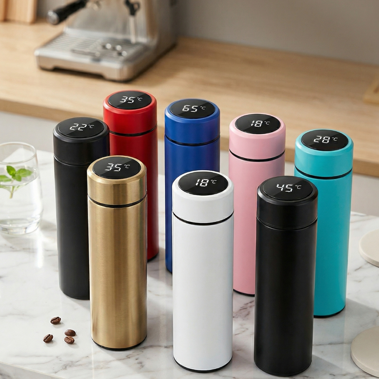 Temperature Water Bottle 400 ml Smart Thermo Cup LED Temperature Display Stainless Steel Smart  Intelligent Thermal Cup 12 Hour Keep Warm & Cold 500 Days Battery Life | Buy2Enjoy