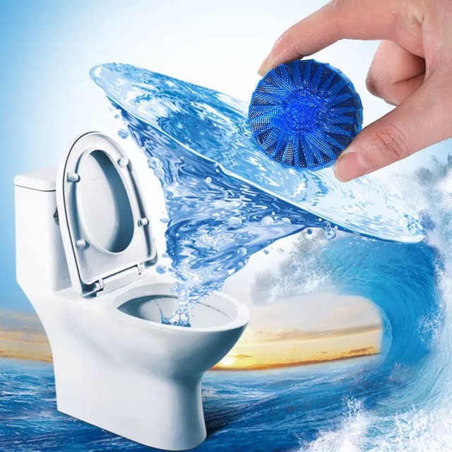 Toilet Bowl Cleaner 2Pcs | 50g Automatic Flush Tank Deodorant & Stain Remover | Long-Lasting Bathroom Freshener & Cleaner | Lemon Scent | Buy2Enjoy