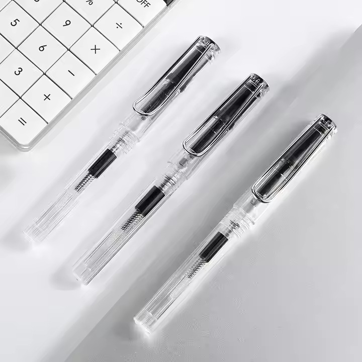 Transparent Fountain Ink Pen Baoke Ink Pen With Dual Ink System (Bottle Ink Refill System and Ink Cartridge)  Ink Pen Set ink cartridge Fountain Pen | Buy2Enjoy