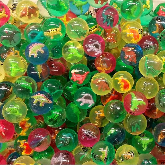 Transparent Rubber Bouncing Balls Set 6 PCS Assorted Colors 20mm 30mm 40mm Flashing Light Super Soft Kids Play Bounce Balls Toy | Buy2Enjoy