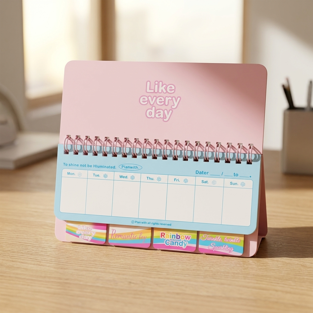 Tropical Plants Weekly Planner Pad Spiral Bound Undated Desk Organizer for Study, Work & Daily Task Planning Weekly Memo Scheduler Notebook for Students & Office Use | Buy2Enjoy